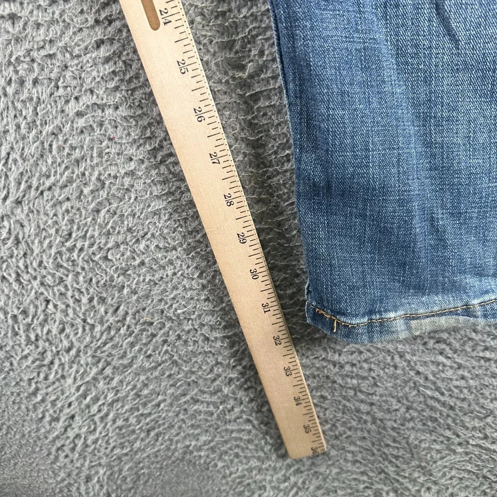 Levi's 505 Jeans Men 36x32 Blue Cotton Denim Straight Leg Workwear Faded Stretch